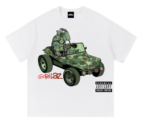 Gorillaz Jeep Edition camiseta blanca