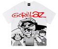 Gorillaz Red Logo camiseta blanca