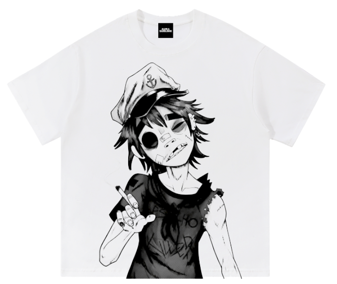 Gorillaz Sailor 2-D camiseta blanca