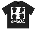 Gorillaz Silhouettes camiseta negra