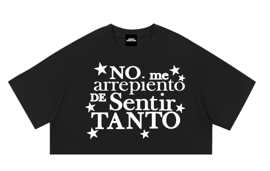 Imagen ilustrativa crop top Negro estampado Blanco