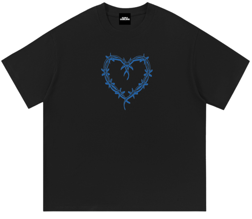 Karol G Corazón Azul camiseta negra vista frontal