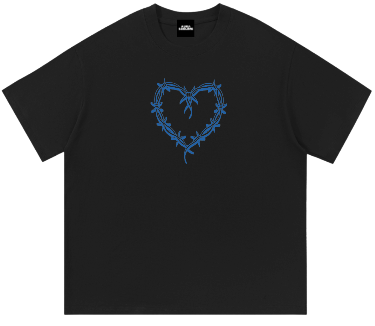 Karol G Corazón Azul camiseta negra vista frontal