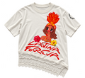 Karol G Latina Foreva Tropical vestido con encaje asimétrico blanco hueso