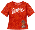 Karol G Papasito blusa naranja encaje Relaxed Fit