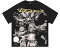 Karol G Tropitour Foto camiseta negra vista frontal