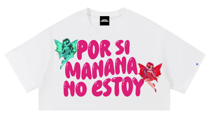 Omar Courtz — Crop Top 03 | Hadas Rosa Blanco